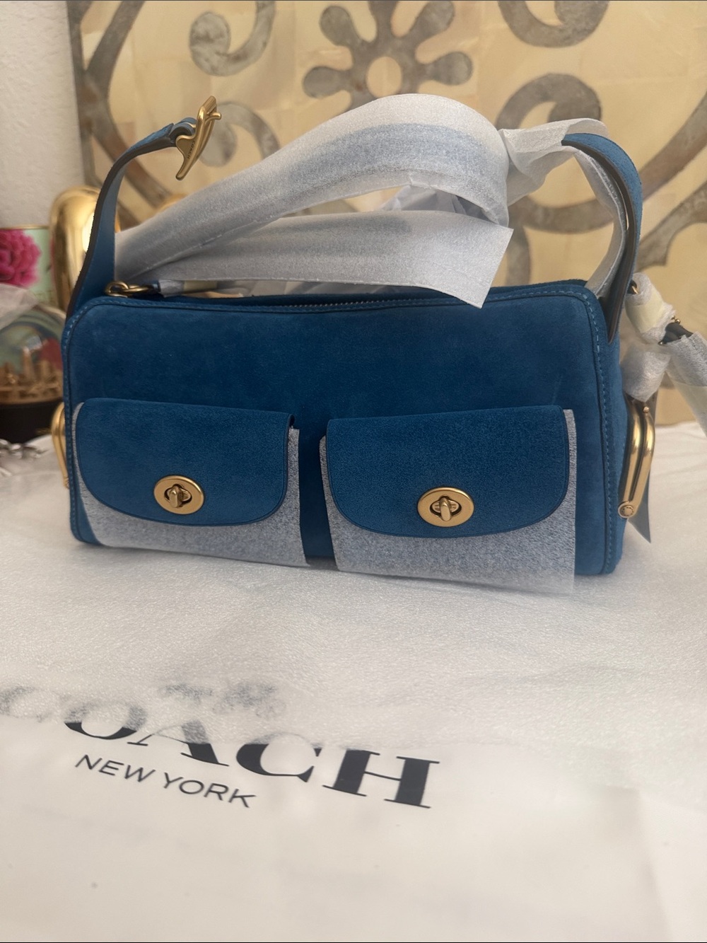 Coach Bluejay Turnlock Haversack Bag 27